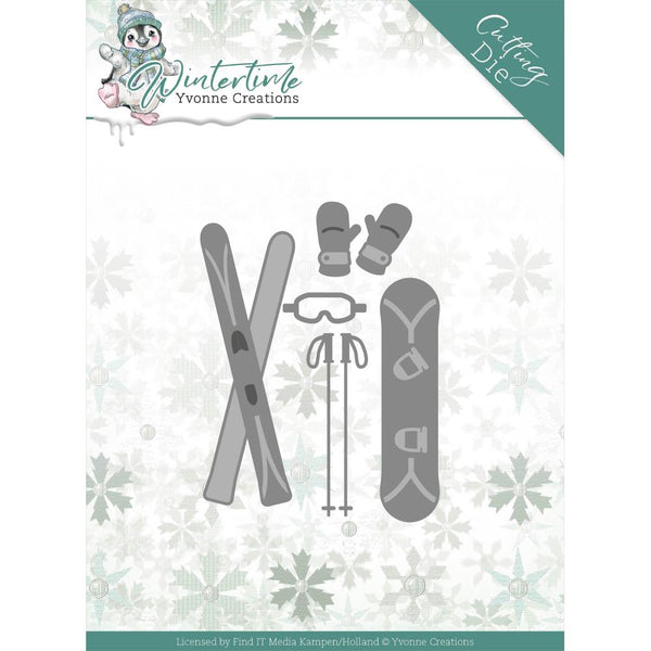 Find It Trading Yvonne Creations Die - Ski Accessories, Winter Time*