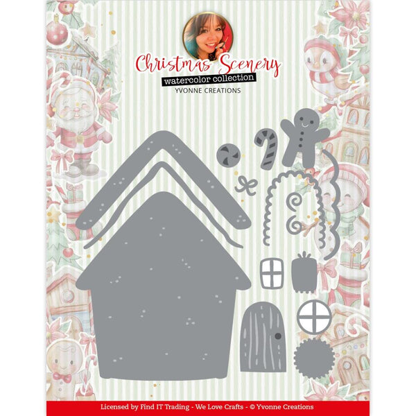 Find It Trading Yvonne Creations Die Gingerbread House, Christmas Scenery