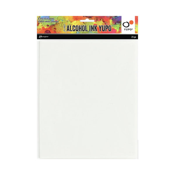 Tim Holtz Alcohol Ink White Yupo Paper 25/Pkg 8"X10"*