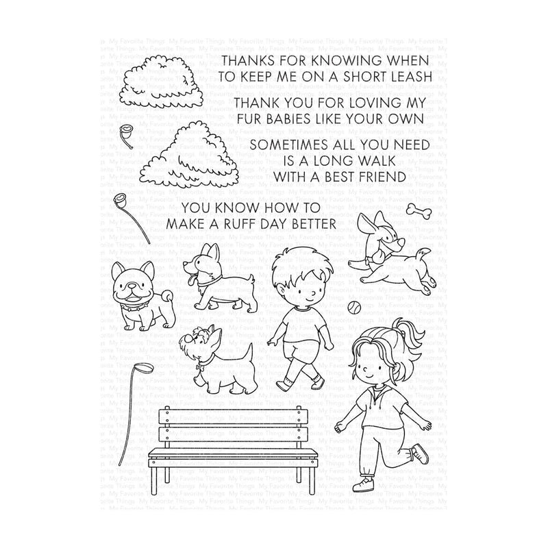 My Favorite Things Clear Stamps 6"x 8" - Long Walk with a Best Friend ...