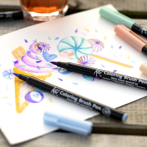 Koi Colouring Brush Pen - Light Sky Blue*