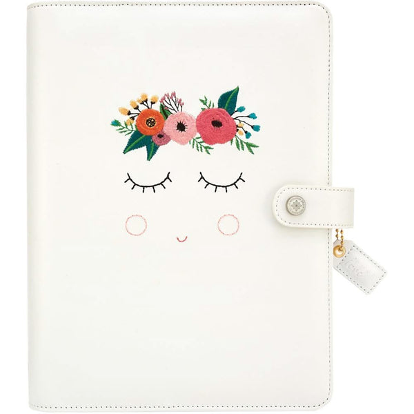 Websters Pages - Colour Crush A5 Faux Leather 6-Ring Planner Binder 7.5 inch X10 inch - Sweet Caroline