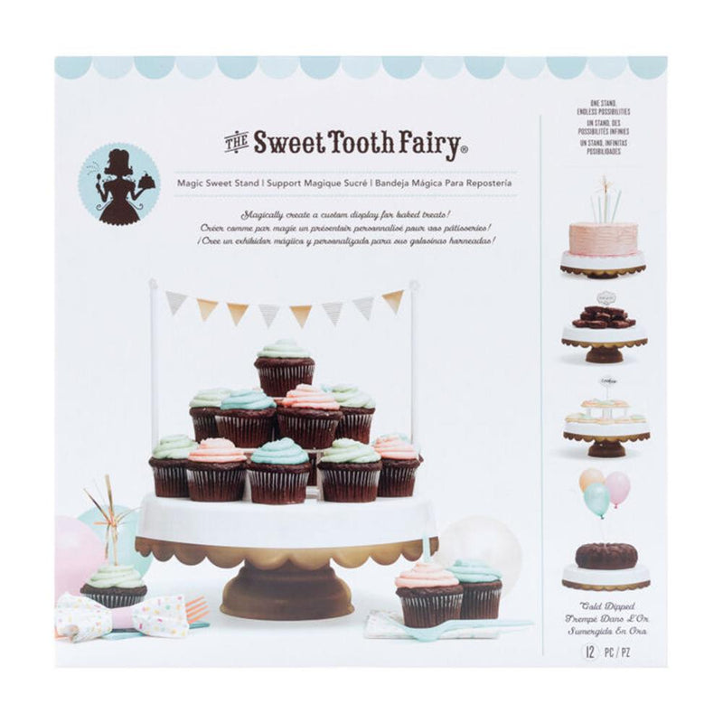 American Crafts - Sweet Tooth Fairy Cake Stand - Gold Tipped