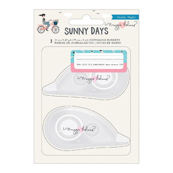 Crate Paper - Maggie Holmes Sunny Days Journal Runner 2 per pack - Rub On