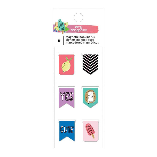 American Crafts - Amy Tan Stay Sweet Magnetic Bookmarks 6 per pack