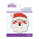 Sticko Fuzzy Stickers - Embroidered Santa Face*