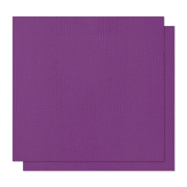 American Crafts - Textured Cardstock 12"X12" Grape
