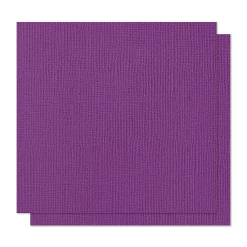 American Crafts - Textured Cardstock 12"X12" Grape
