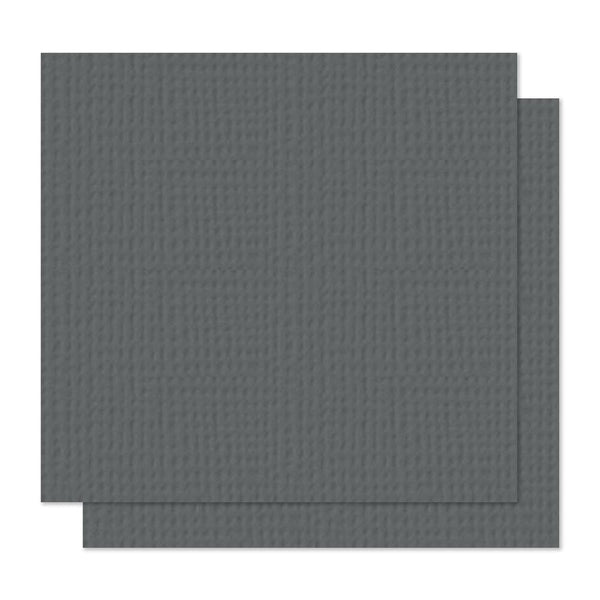 American Crafts - Textured Cardstock 12"X12" Charcoal