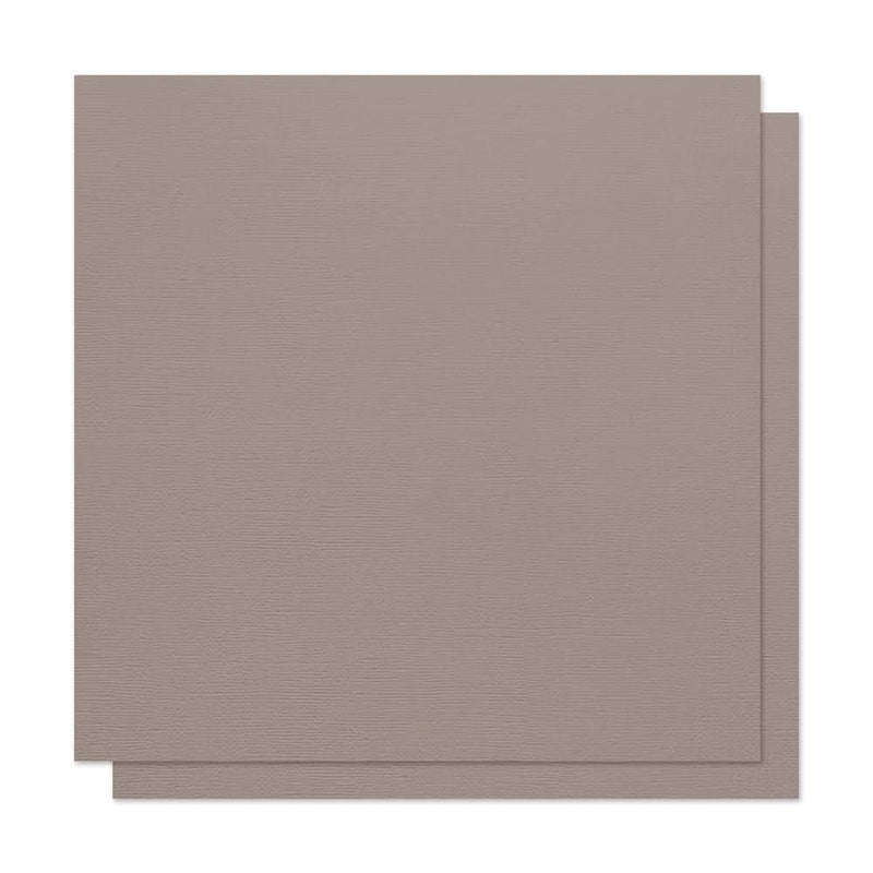 American Crafts - Textured Cardstock 12"X12" Nickel