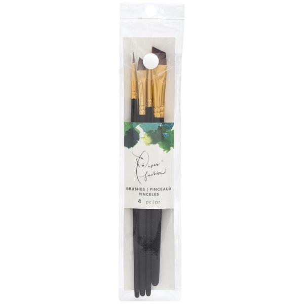 Paper Fashion Paint Brush Set #2 4 pack Assorted