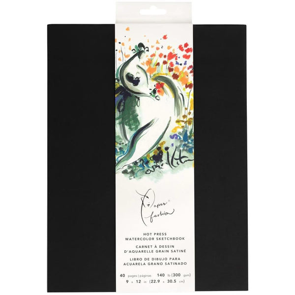 Paper Fashion Watercolour Paper Sketchbook 9 inch X12 inch 40 Sheets