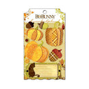 Bo Bunny - Apple Cider Collection - Layered Chipboard Stickers with Glitter and Jewel Accents