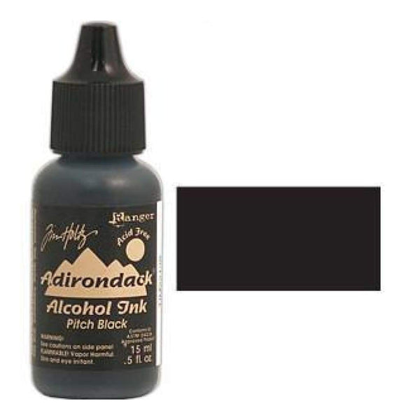 Adirondack Alcohol Ink .5 Ounce -  Earthtones - Pitch Black