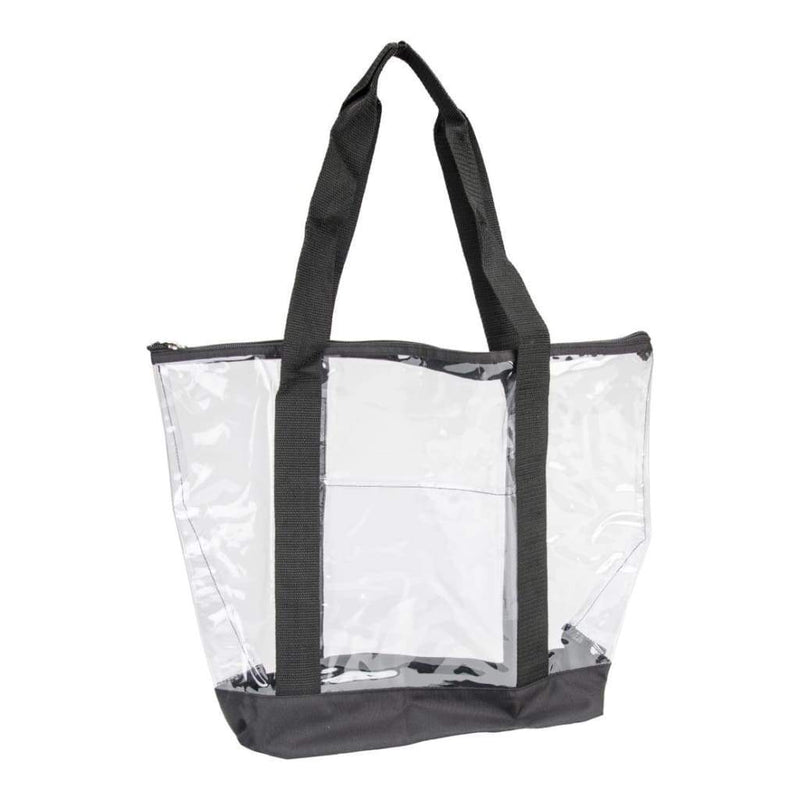 All-Purpose Clear Tote Bag 19 inch X14 inch X6 inch Black