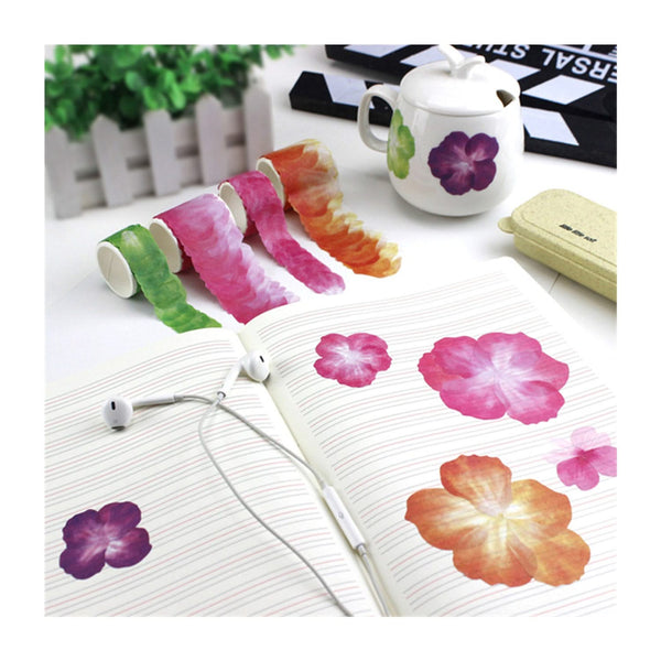 Poppy Crafts Flower Washi Sticker Roll - Green*