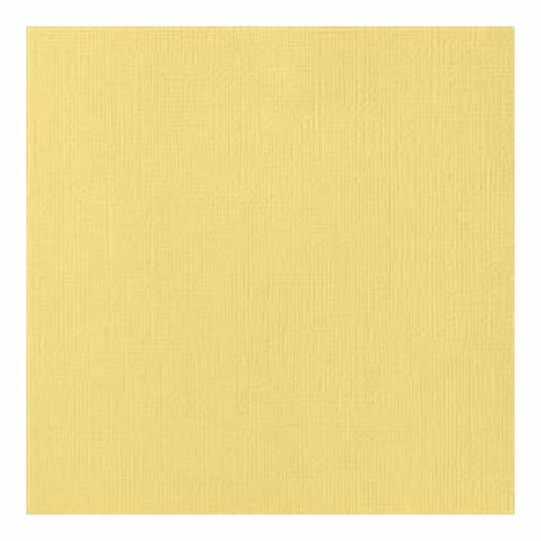 American Crafts 12Inx12in Textured Cardstock - Banana  - Single Sheet