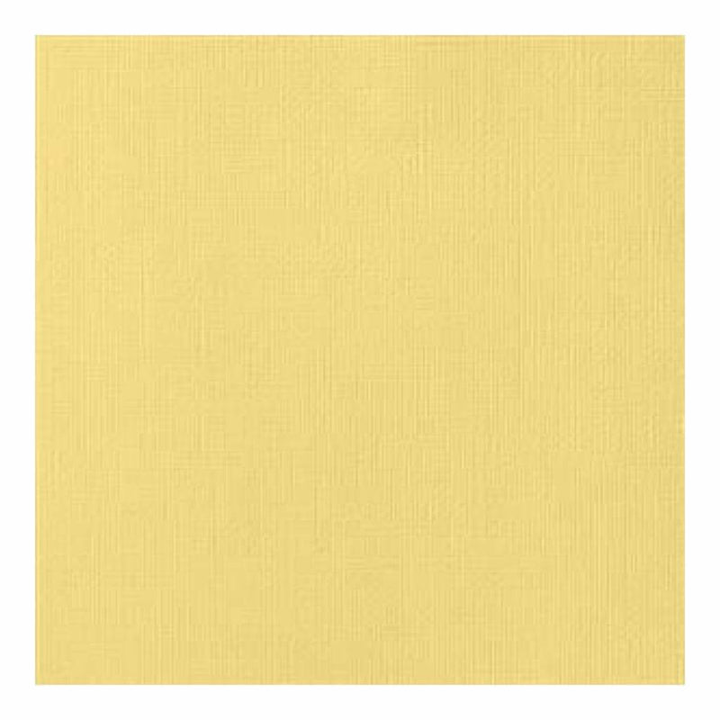 American Crafts 12Inx12in Textured Cardstock - Banana  - Single Sheet
