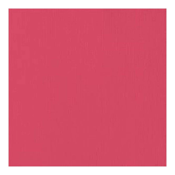 American Crafts 12Inx12in Textured Cardstock - Cherry  - Single Sheet