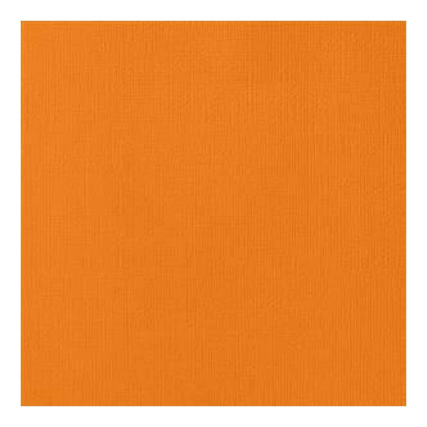 American Crafts 12Inx12in Textured Cardstock - Squash  - Single Sheet