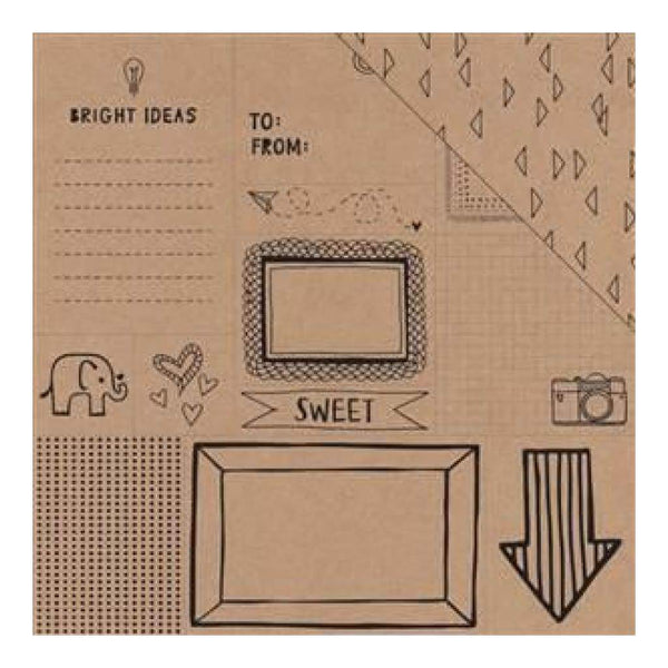 American Crafts - Amy Tan Rise & Shine Double-Sided Kraft Paper 12In. X12in.  Monroe