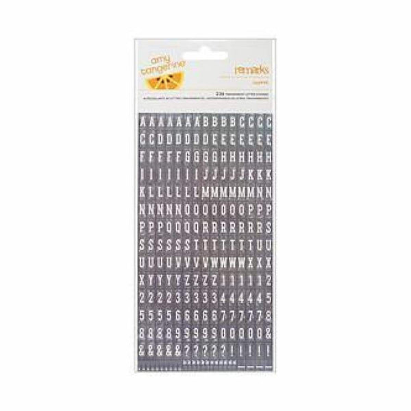 American Crafts - Amy Tangerine Cut & Paste  Tiny Alpha  Transparent  Harper