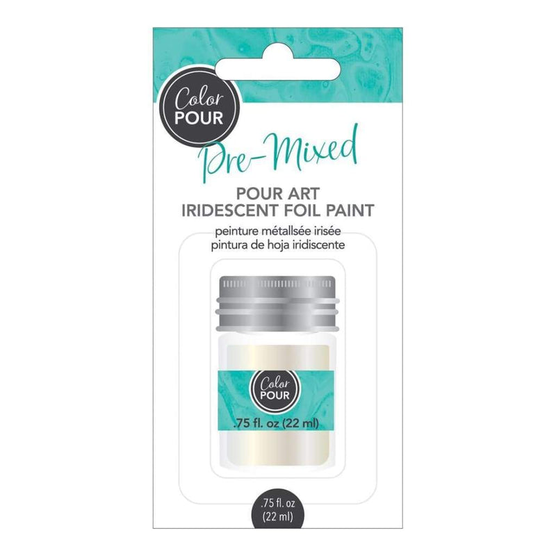 American Crafts Color Pour Pre-Mixed Foil Paint .75oz Iridescent