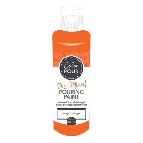 American Crafts Colour Pour Pre-Mixed Paint 8oz Orange