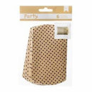 American Crafts - Diy Party Pillow Treat Boxes 3In.X3.5In. 6 Pack  Black & Kraft