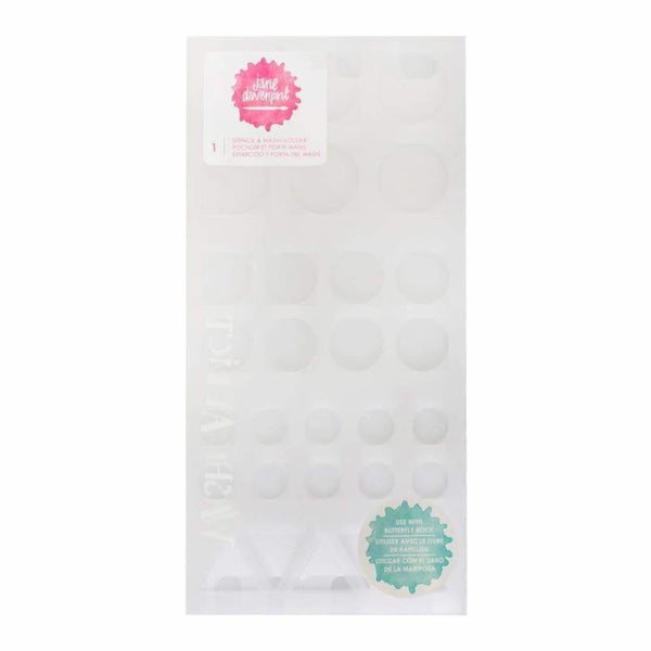 American Crafts Jane Davenport Butterfly Effect Stencil & Washi Holder Palette Basic Shapes
