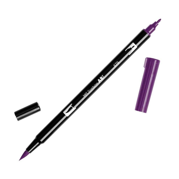 American Tombow - Dual Brush Pen - 679 Dark Plum