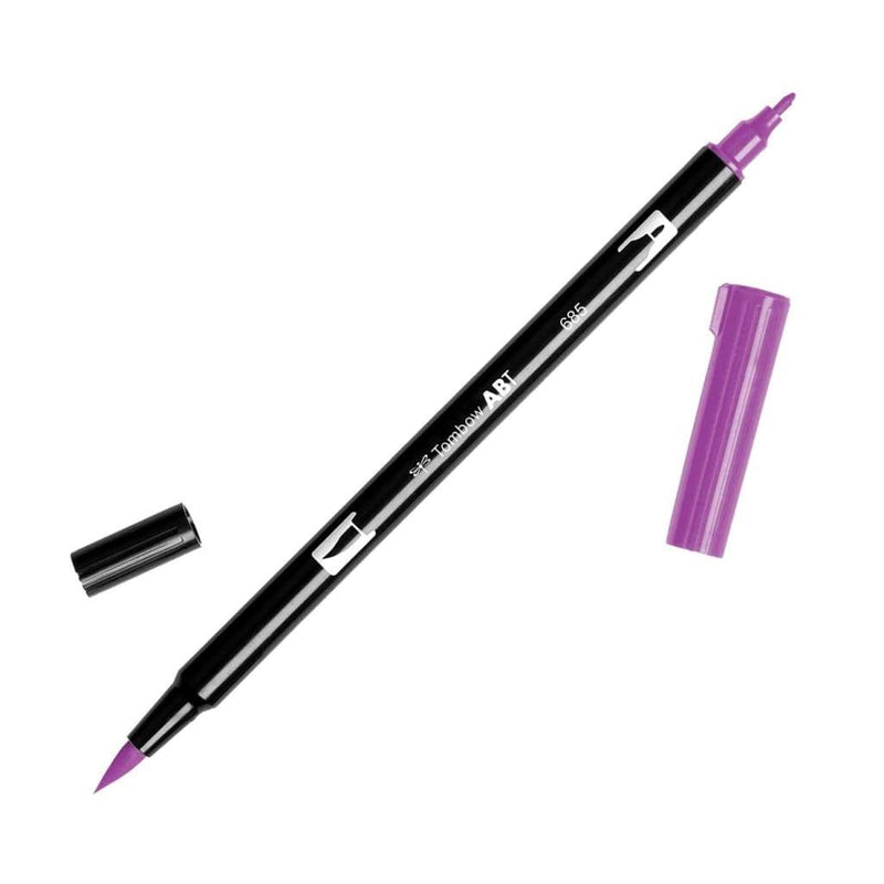 American Tombow - Dual Brush Pen - 685 deep Magenta
