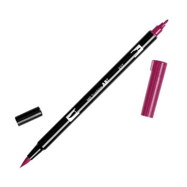American Tombow - Dual Brush Pen - 837 Wine Red