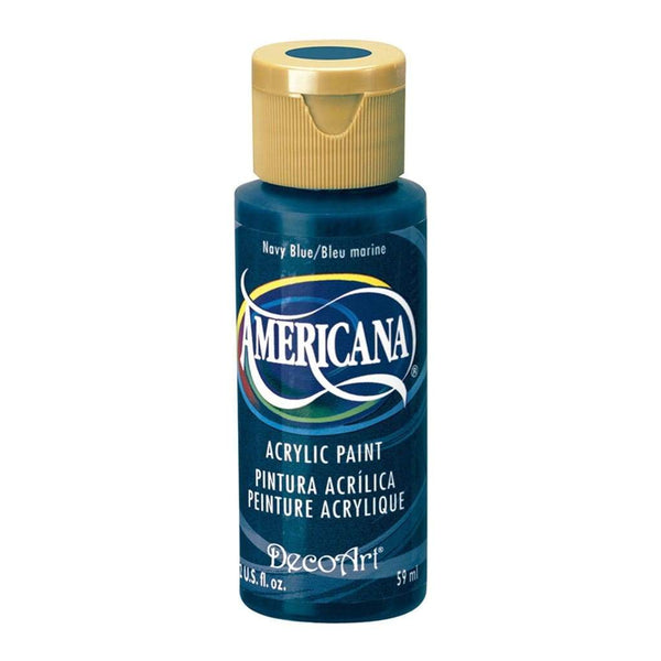 Americana Acrylic Paint 2oz - Navy Blue - Opaque