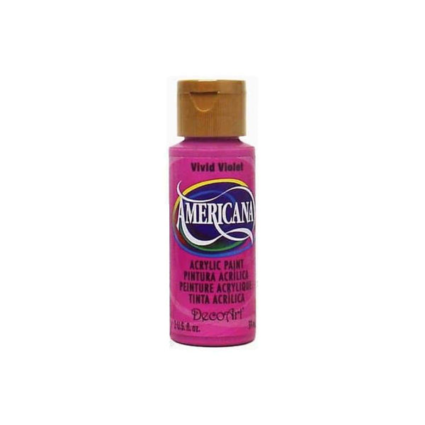 Americana Acrylic Paint 2oz - Vivid Violet - Semi-Opaque