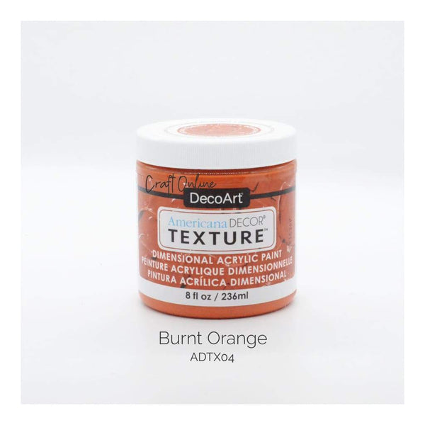Americana Decor Texture 8oz - Burnt Orange