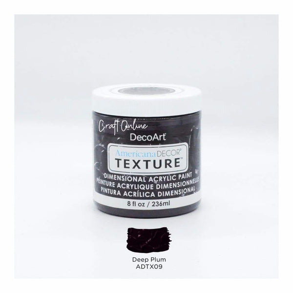 Americana Decor Texture 8oz - Deep Plum