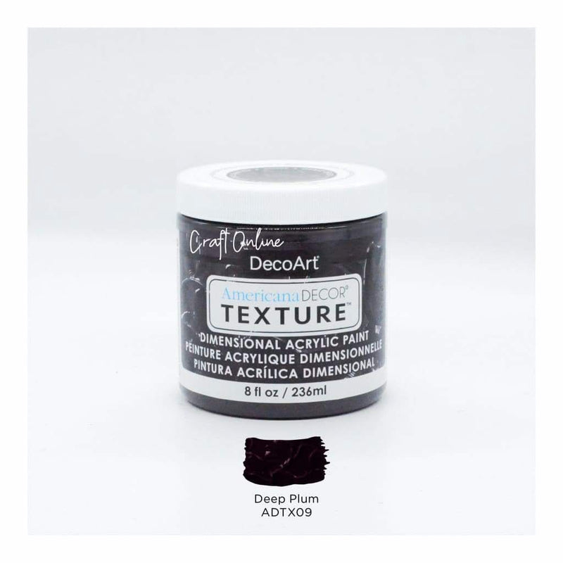 Americana Decor Texture 8oz - Deep Plum