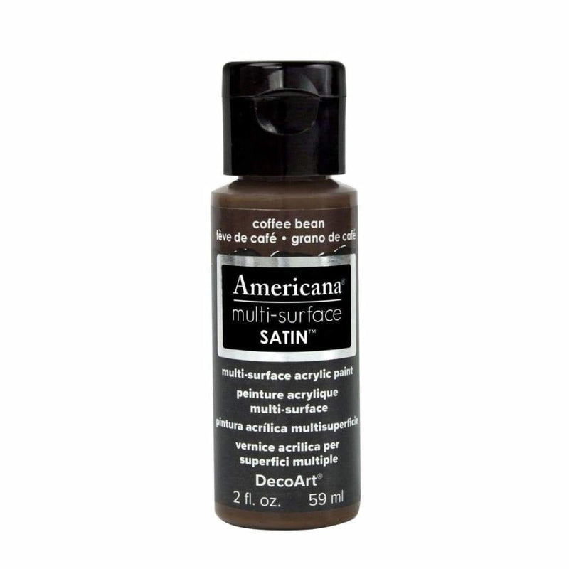 Americana Multi-Surface Satin Acrylic Paint 2oz - Coffee Bean
