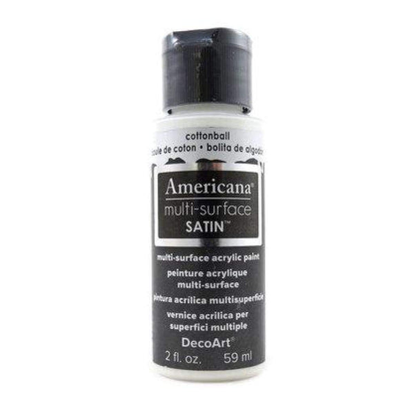 Americana Multi-Surface Satin Acrylic Paint 2oz - Cotton Ball