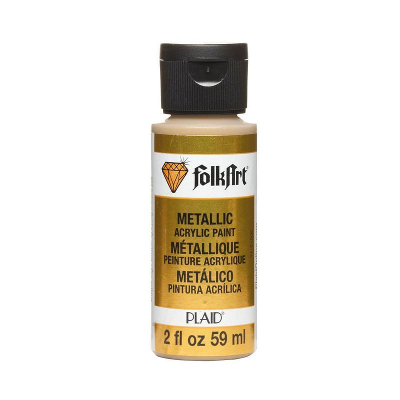 FolkArt Metallics - Paint - acrylic - pure gold - metallic - 8 fl.oz