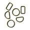 Li'l Davis Designs - Trinkets and Treasures - Large Ribbon Rings - Antique Brass