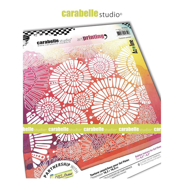 Carabelle Studio Art Printing Square Texture Plate - Fantaisie Spiralee