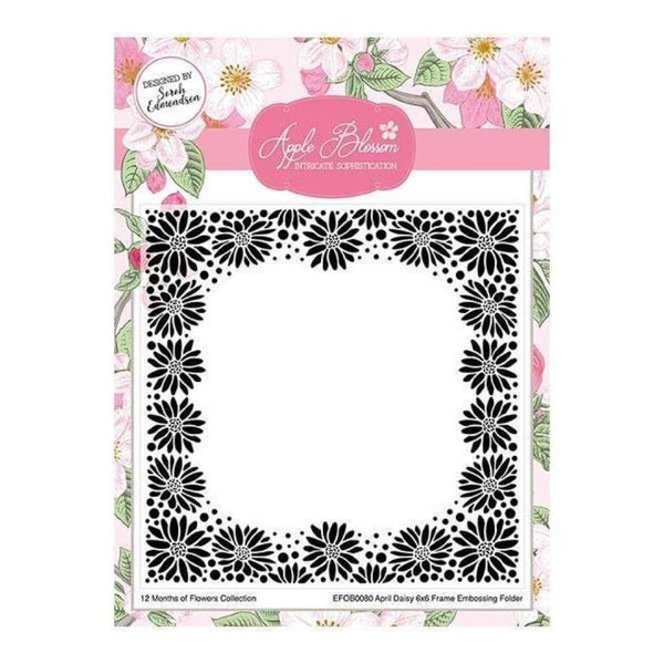 Apple Blossom 6" x 6" Embossing Folder Seasonal Flowers Spring Daisies