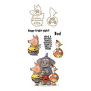 Art Impressions Mini Shakers Card Cling Rubber Stamps 4 inch X6 inch Quivery