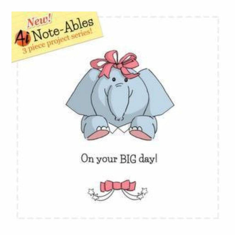 Art Impressions Note-Ables Cling Rubber Stamp Elle