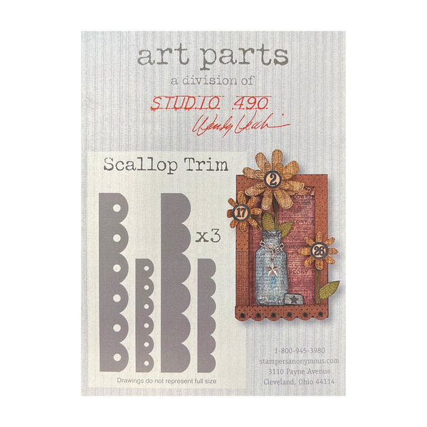 Studio 490 Wendy Vecchi Art Parts - Scallop Trim 12pcs*
