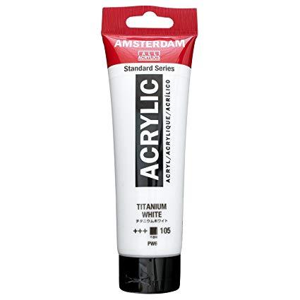 Amsterdam Standard Acrylic Paint 120ml Titanium White 105