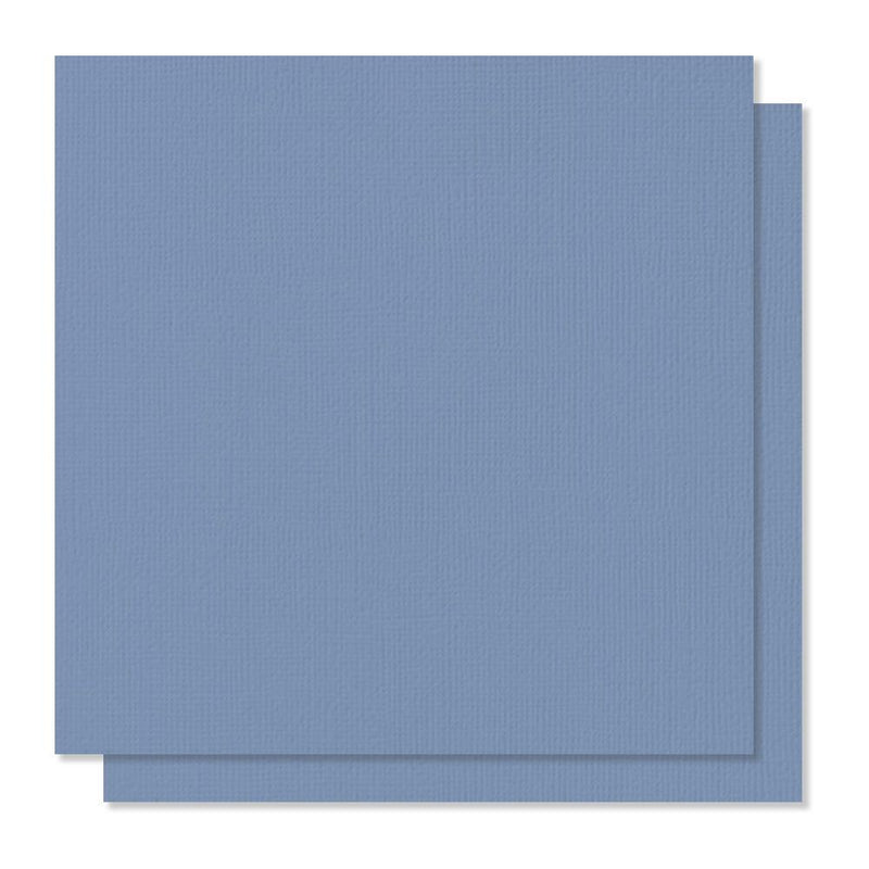 American Crafts 12in x 12in Textured Cardstock - Blue Jay - Single Sheet