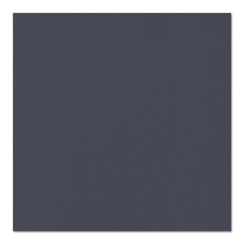 American Crafts 12Inx12in Textured Cardstock - Graphite- Single Sheet